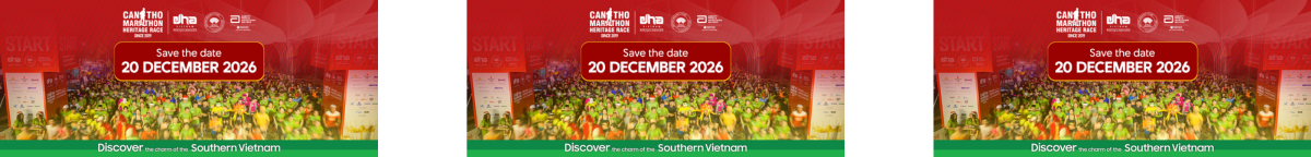 Giải Marathon Quốc tế Di sản Cần Thơ 2026
