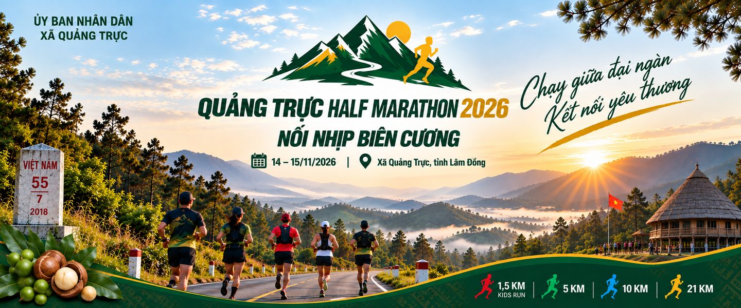 Quảng Trực Half Marathon 2026 - Nối Nhịp Biên Cương